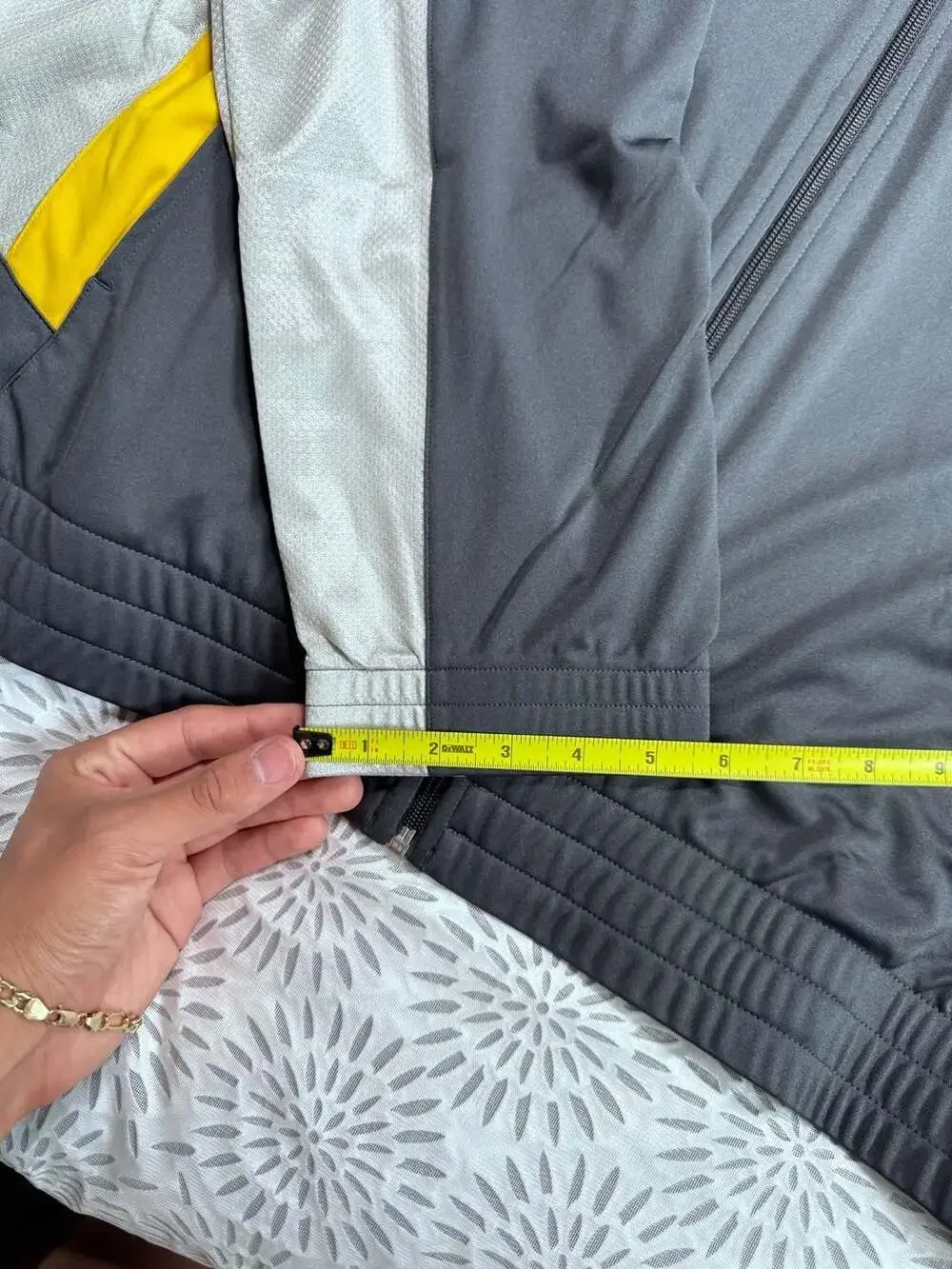 Adidas Jacket Full Zip Track Jacket Yellow Black Men’s XL